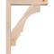 Ekena Millwork Balboa Block Smooth Bracket w/ Offset Brace, Douglas Fir, 3 1/2"W x 14"D x 18"H BKT0402X14X18BOA05SDF - alternate 3